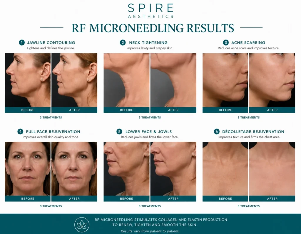 RF Microneedling Skin tightening Twyford results