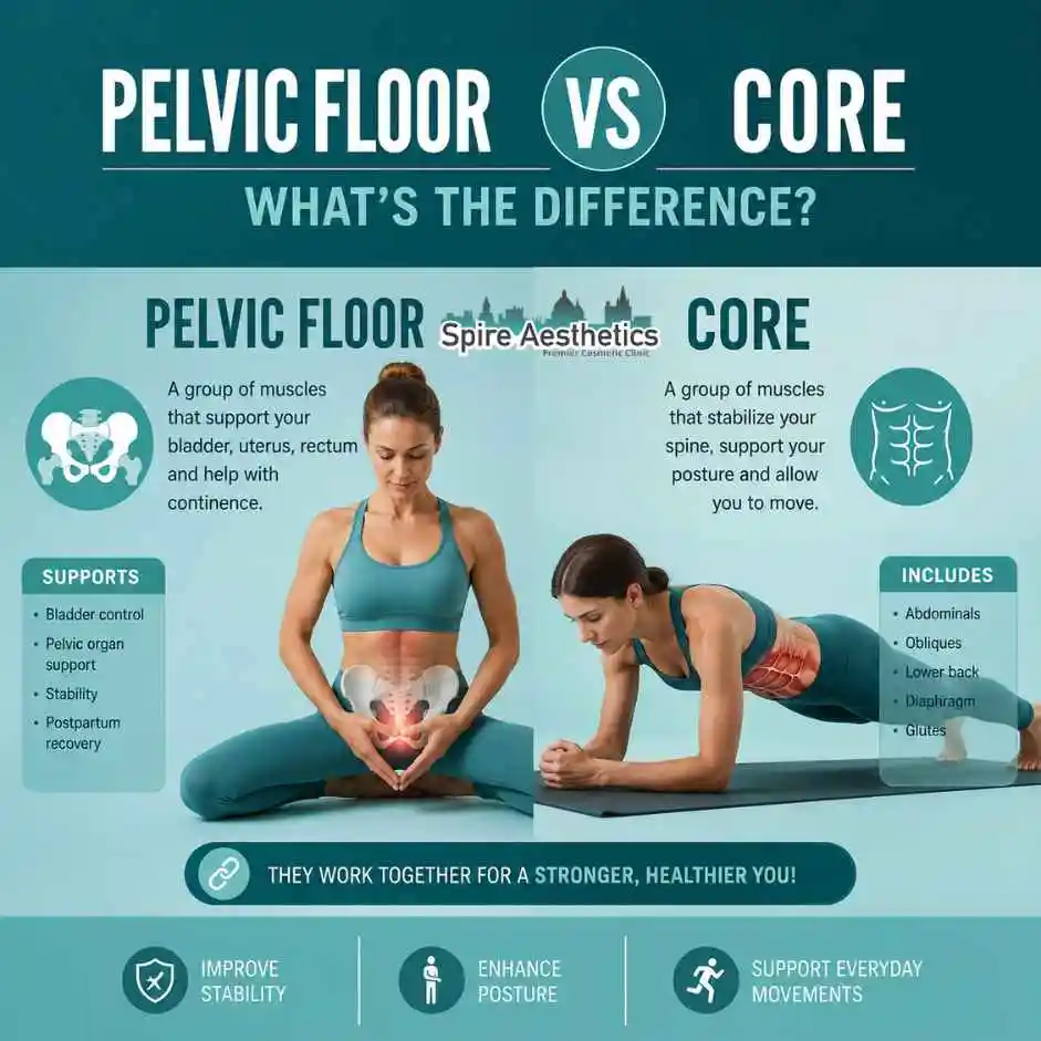 Pelvic Floor vs Core: What's the Difference {name}?